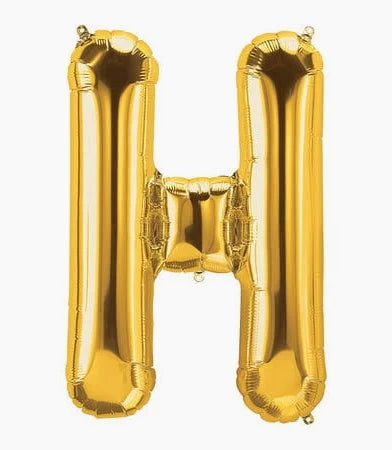 16" Gold Letter: H