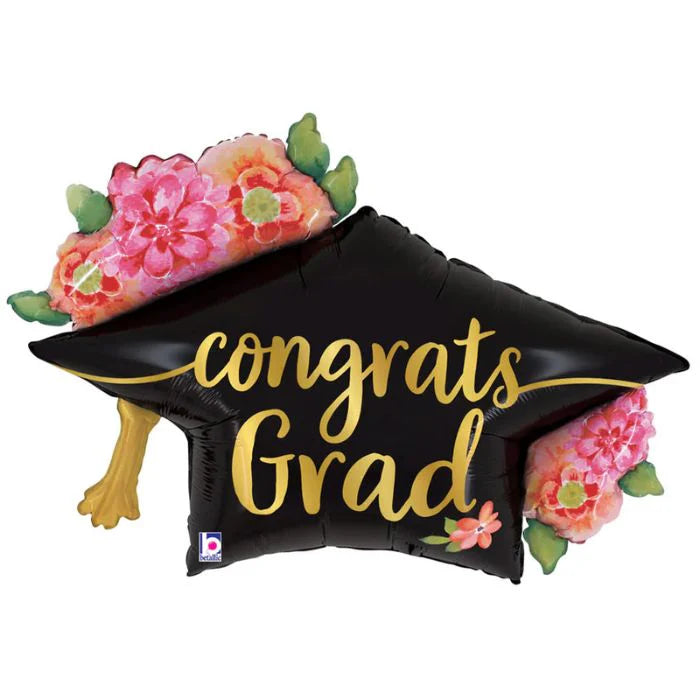 41" Floral Grad Hat
