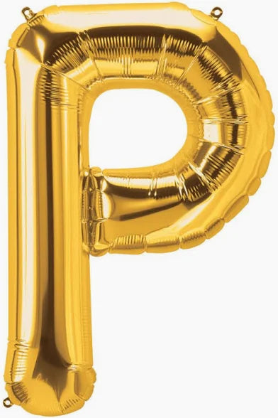 16" Gold Letter: P