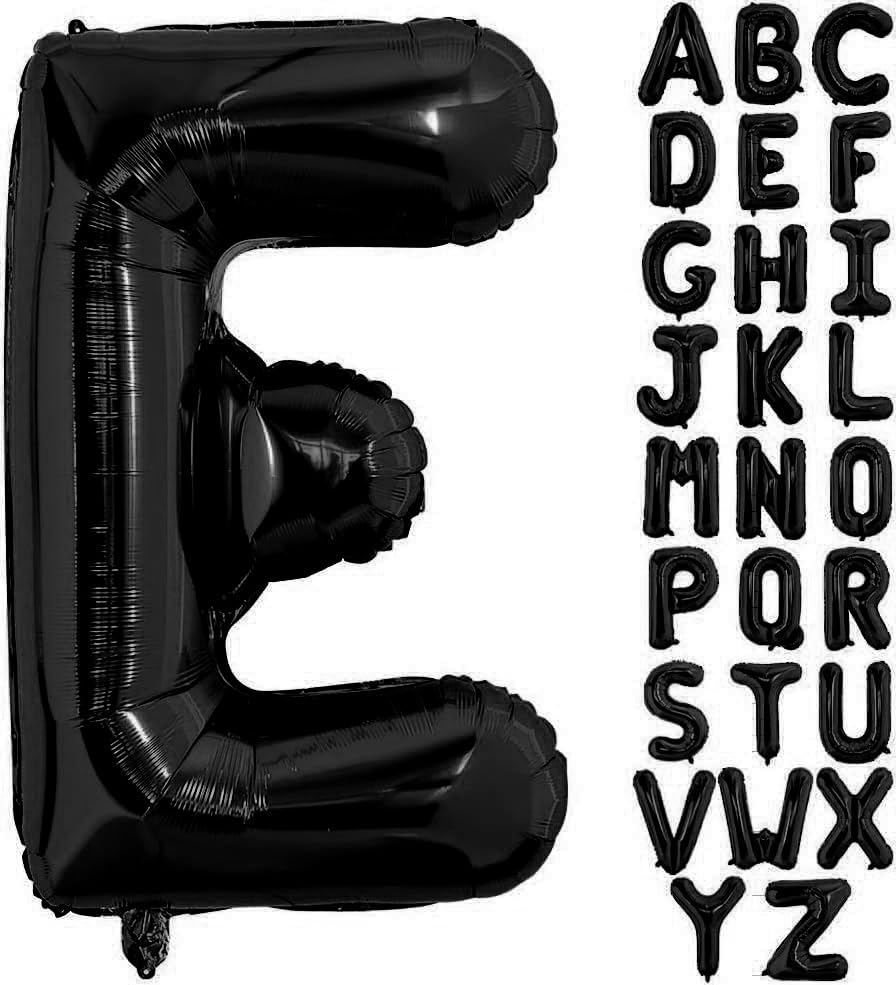 40” Black Letters: E