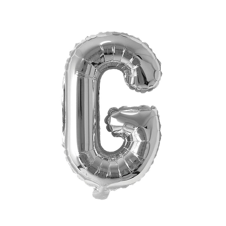16" Silver Letter: G