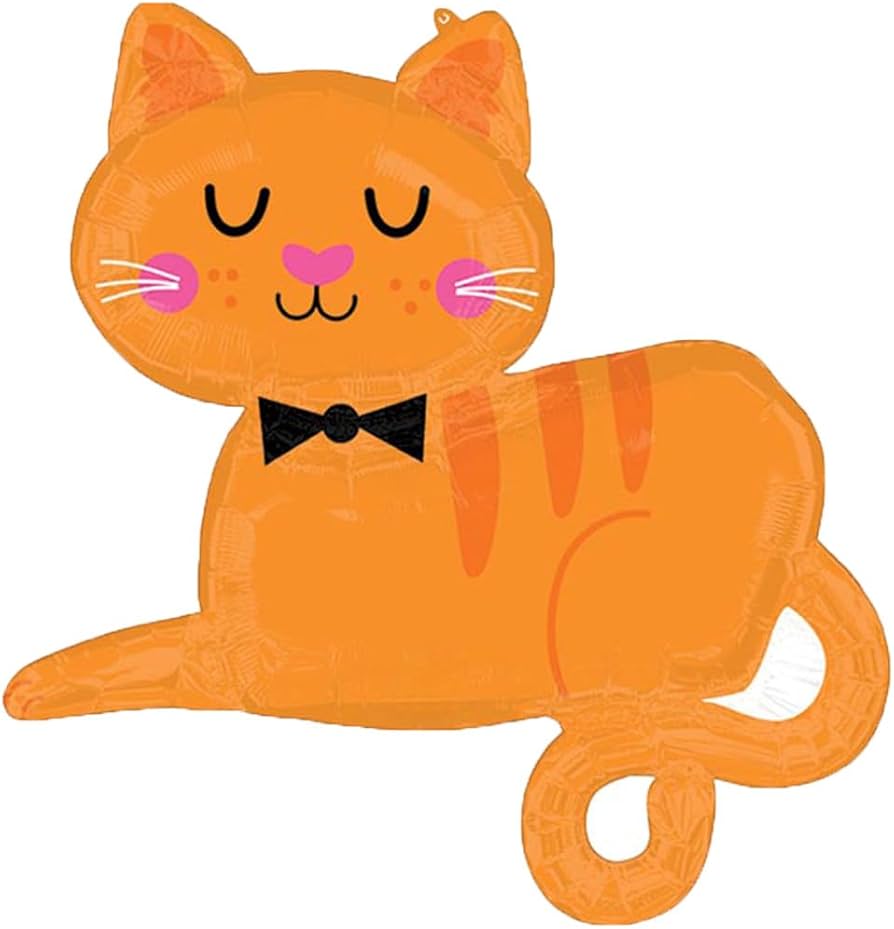 34" Tabby Cat Orange