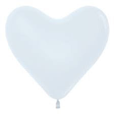 Sempertex 11" Heart Fashion White  50ct
