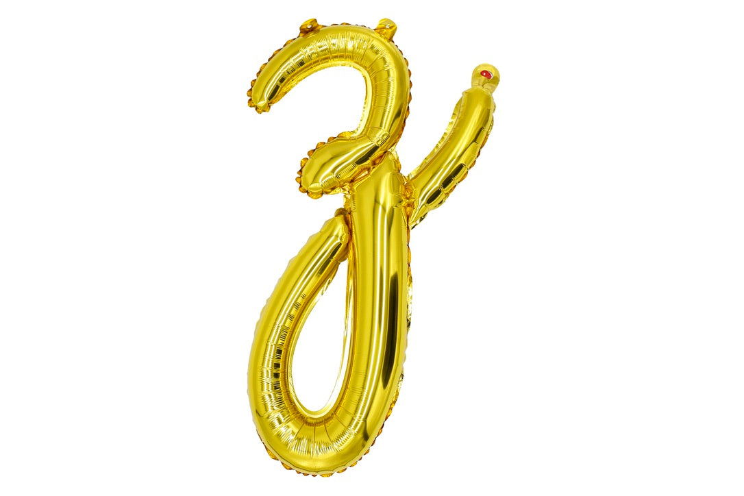 18" Gold Cursive Letter: Z