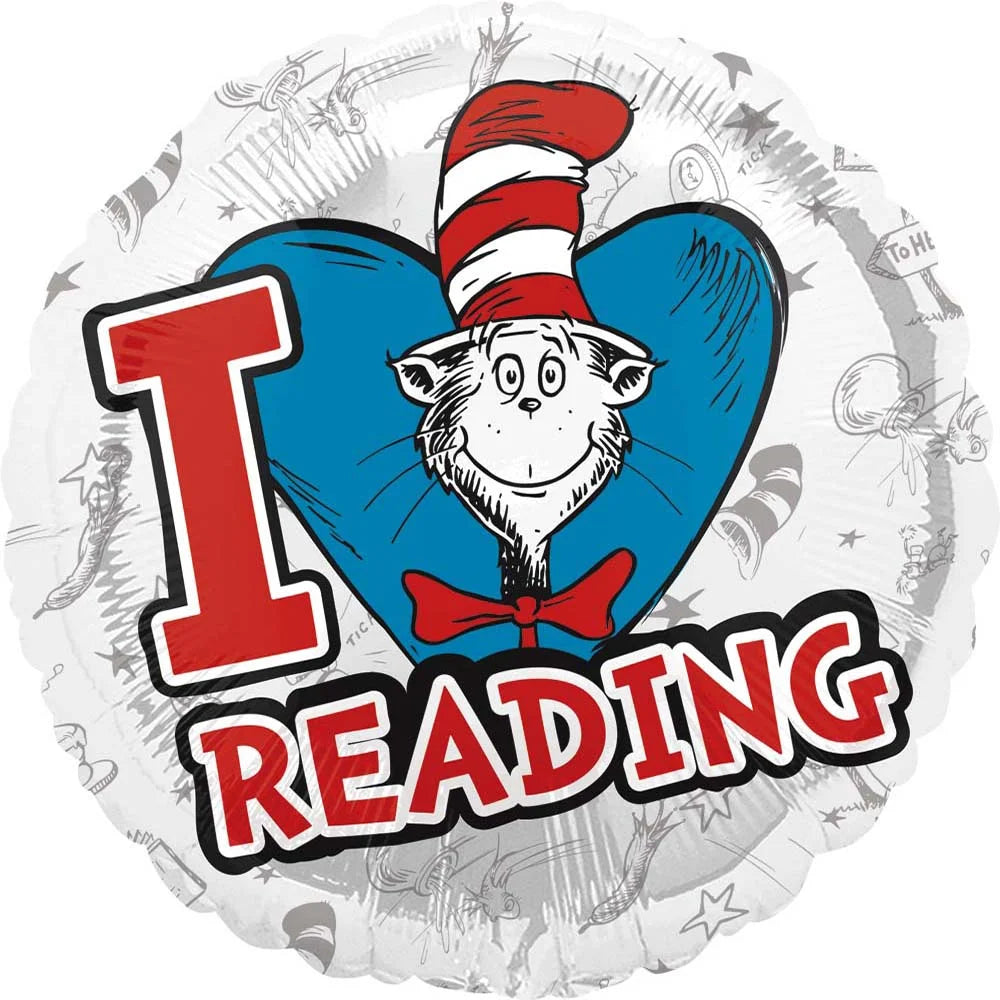 18" Dr. Seuss I Love Reading