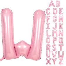 16” Baby Pink Letter: W