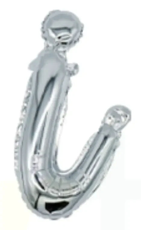 18" Silver Cursive Letter: I