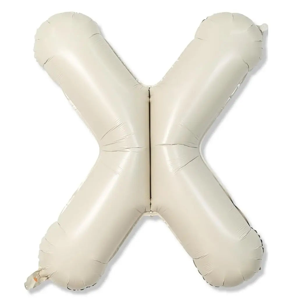 16” Cream Letter: X