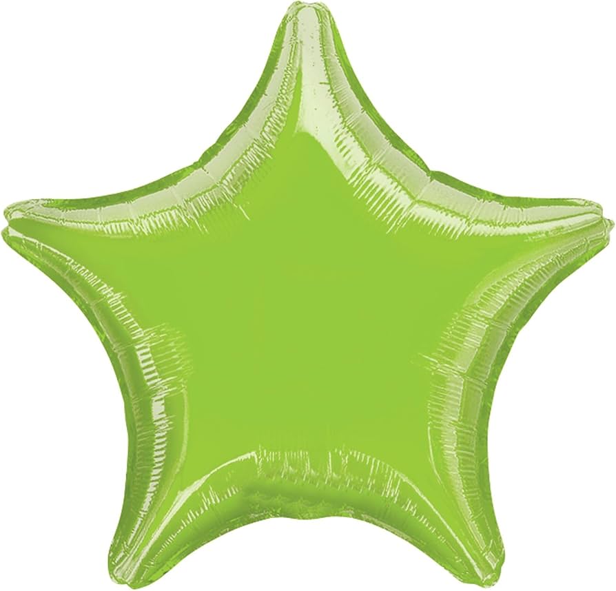 Lucky Foil: 18" Star Lime Green