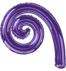 14” Kurly Spiral Purple 2ct