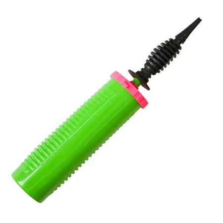 Double Action Balloon Inflator Hand Pump: Green/Pink