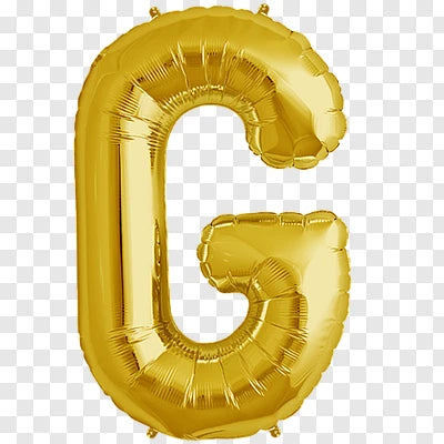 32" Gold Letter: G