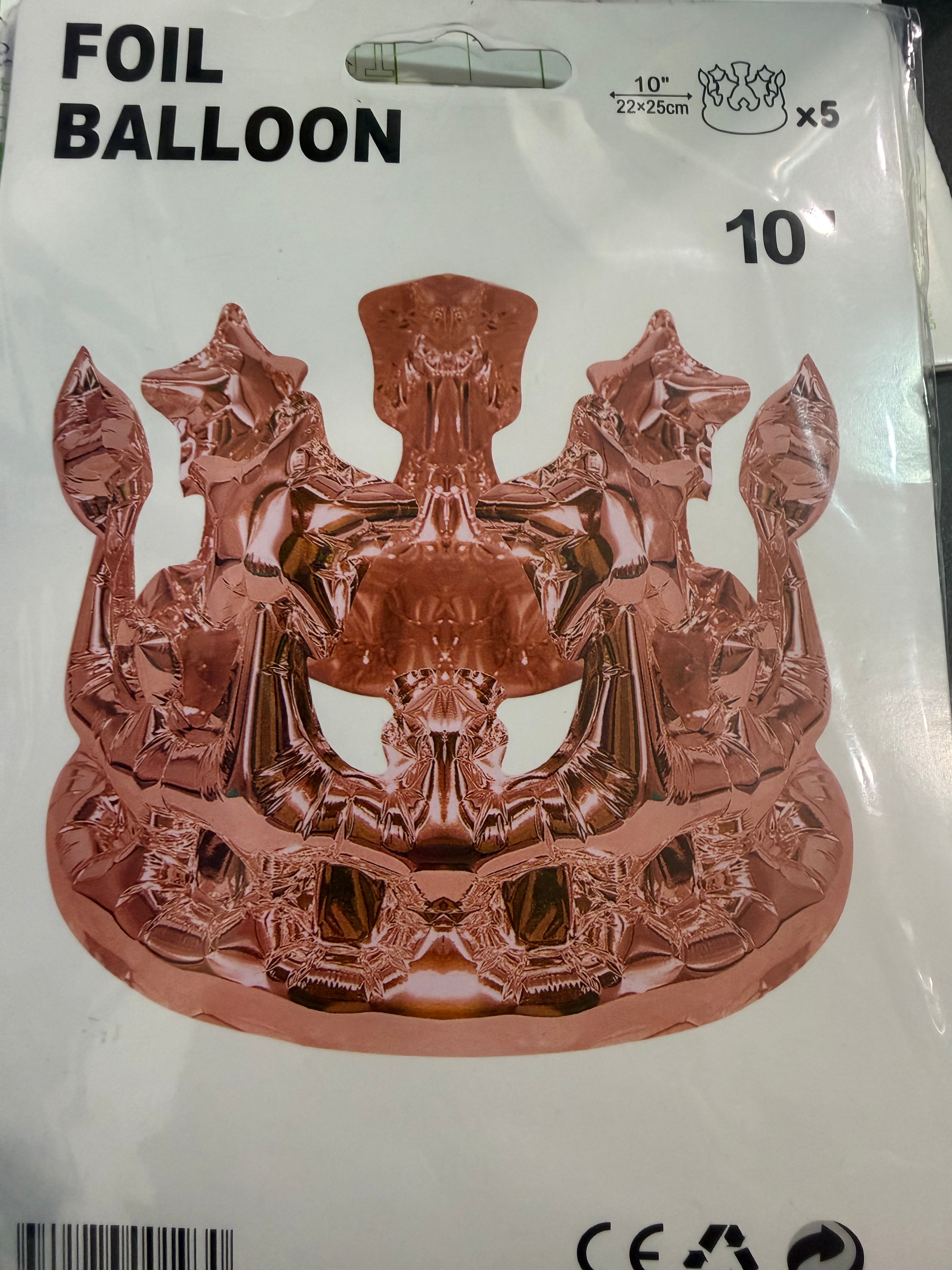10" Crown 5ct: Rose Gold