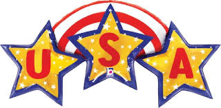 42" USA Stars Banner