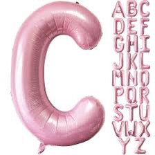 16” Baby Pink Letter: C