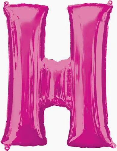 34" Magenta Letter: H