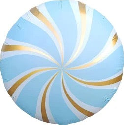 18" Candy Swirl: Pastel Blue