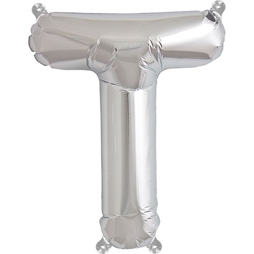 16" Silver Letter: T