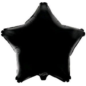 36" Star Foil: Black
