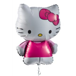 14" Mini Hello Kitty Black/Pink Bow