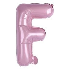 16” Baby Pink Letter: F