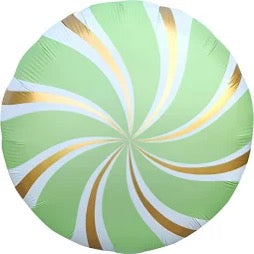 18" Candy Swirl: Pastel Green