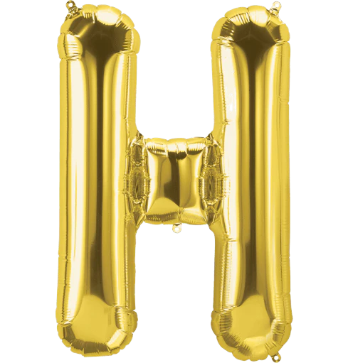 32" Gold Letter: H