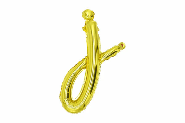 18" Gold Cursive Letter: J
