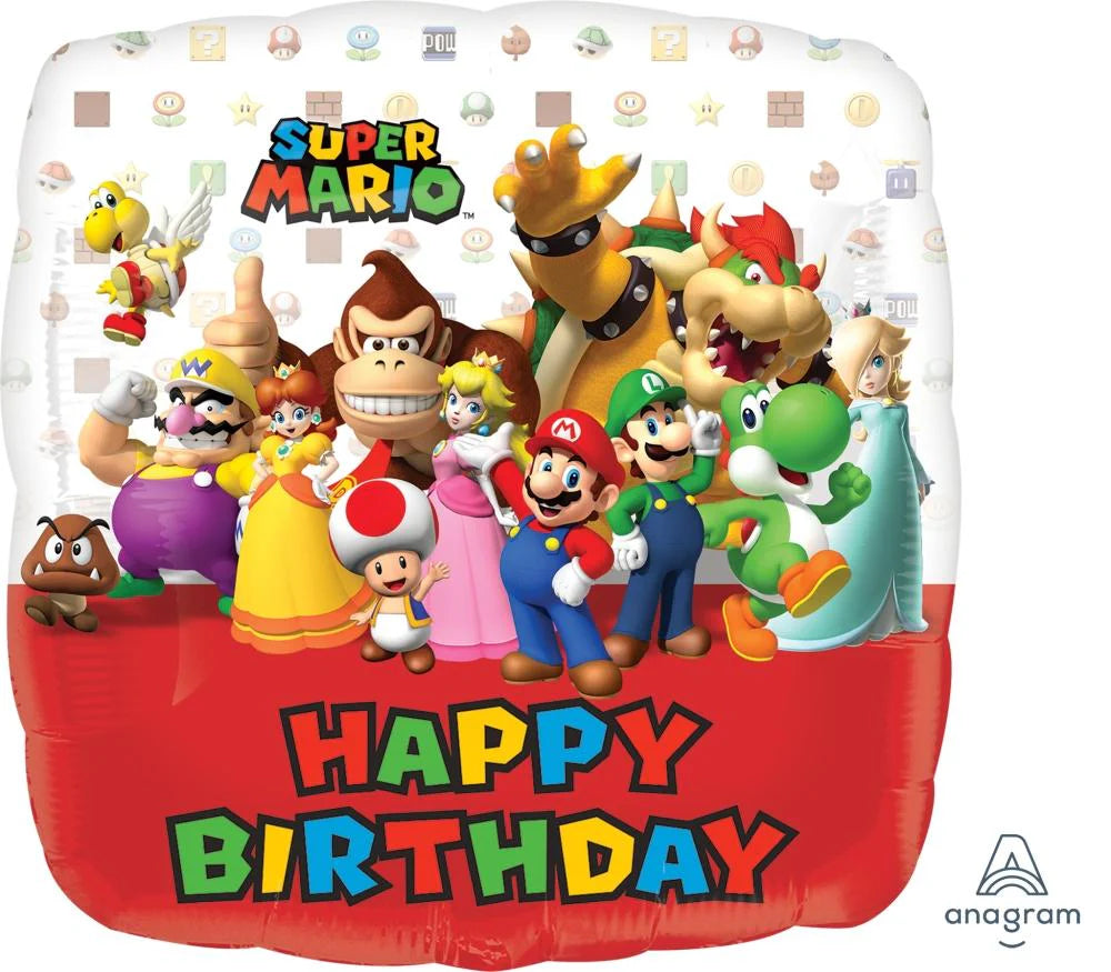 17" Super Maio Happy Birthday