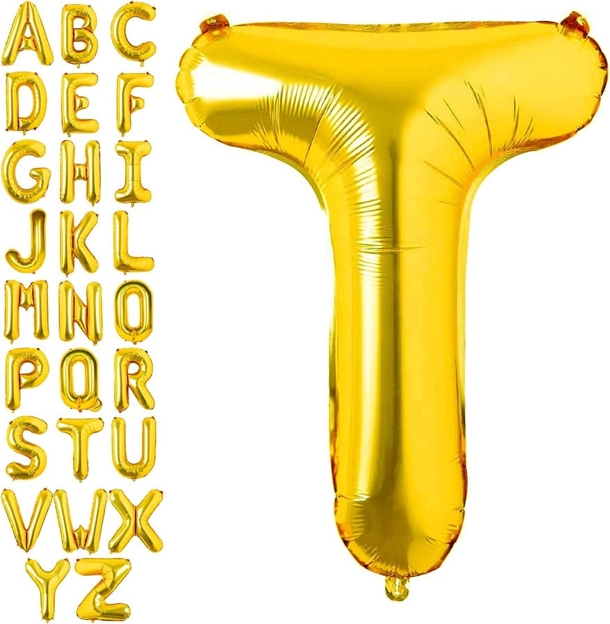 32" Gold Letter: T