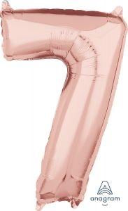 34" Number 7 Rose Gold Anagram
