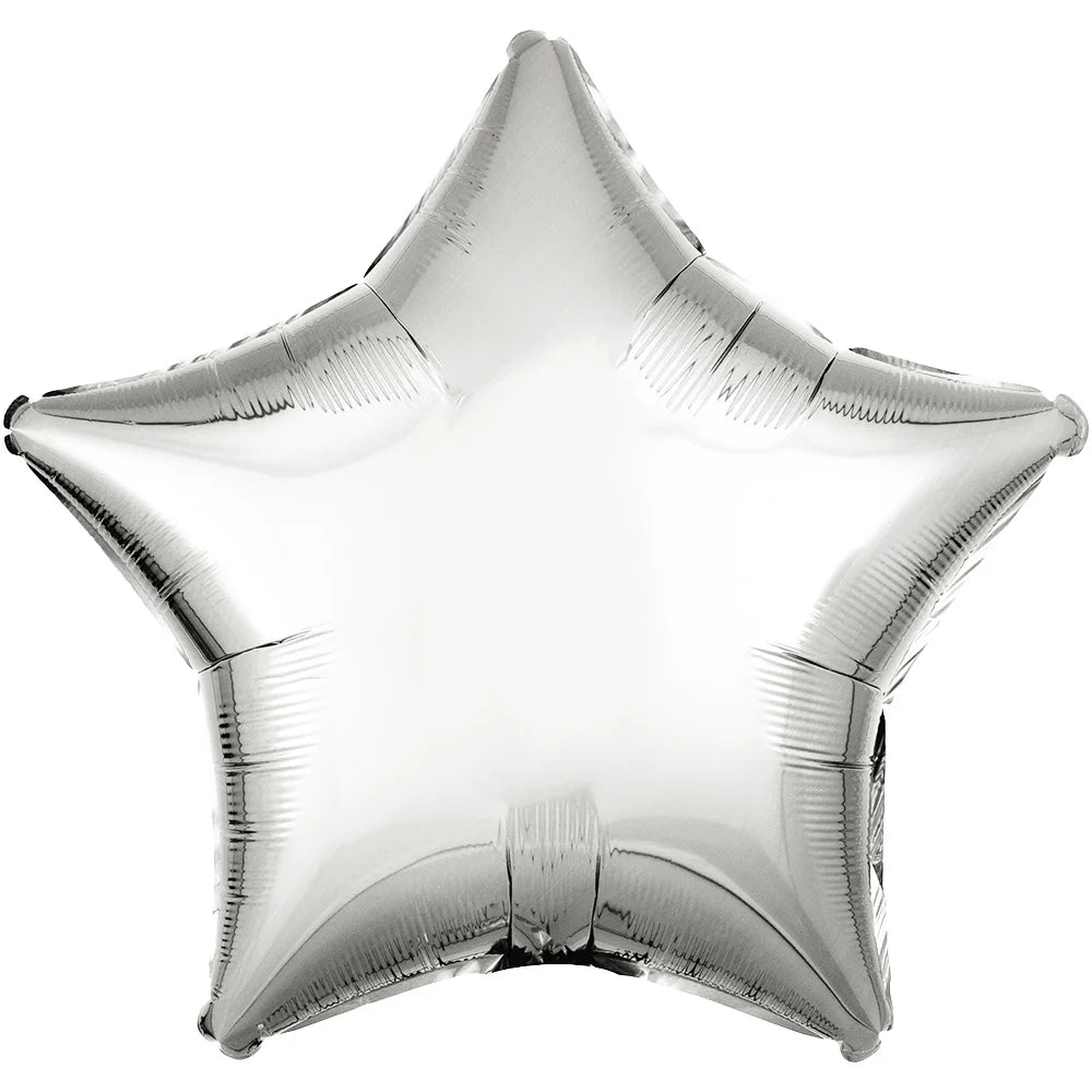 Lucky Foil: 19" Star Silver