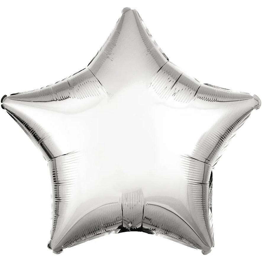 10” Star Foil Silver 2ct