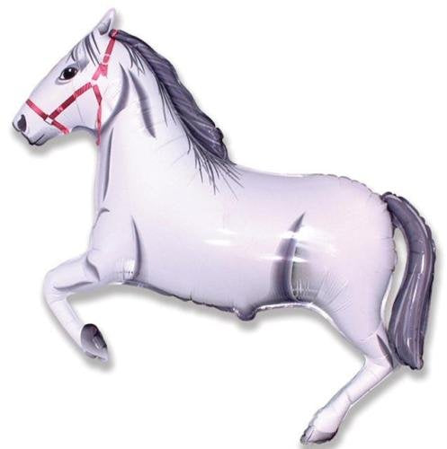 34" White Horse