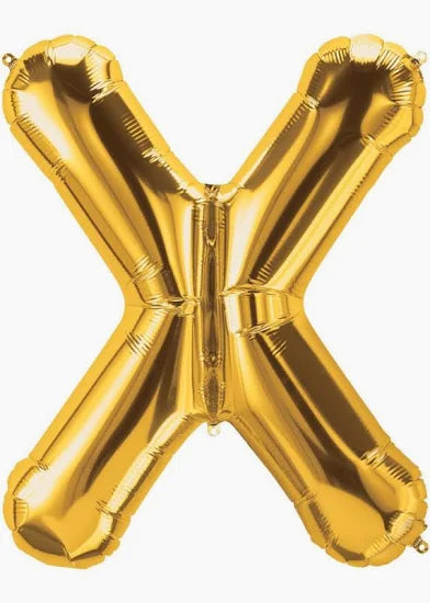 16" Gold Letter: X