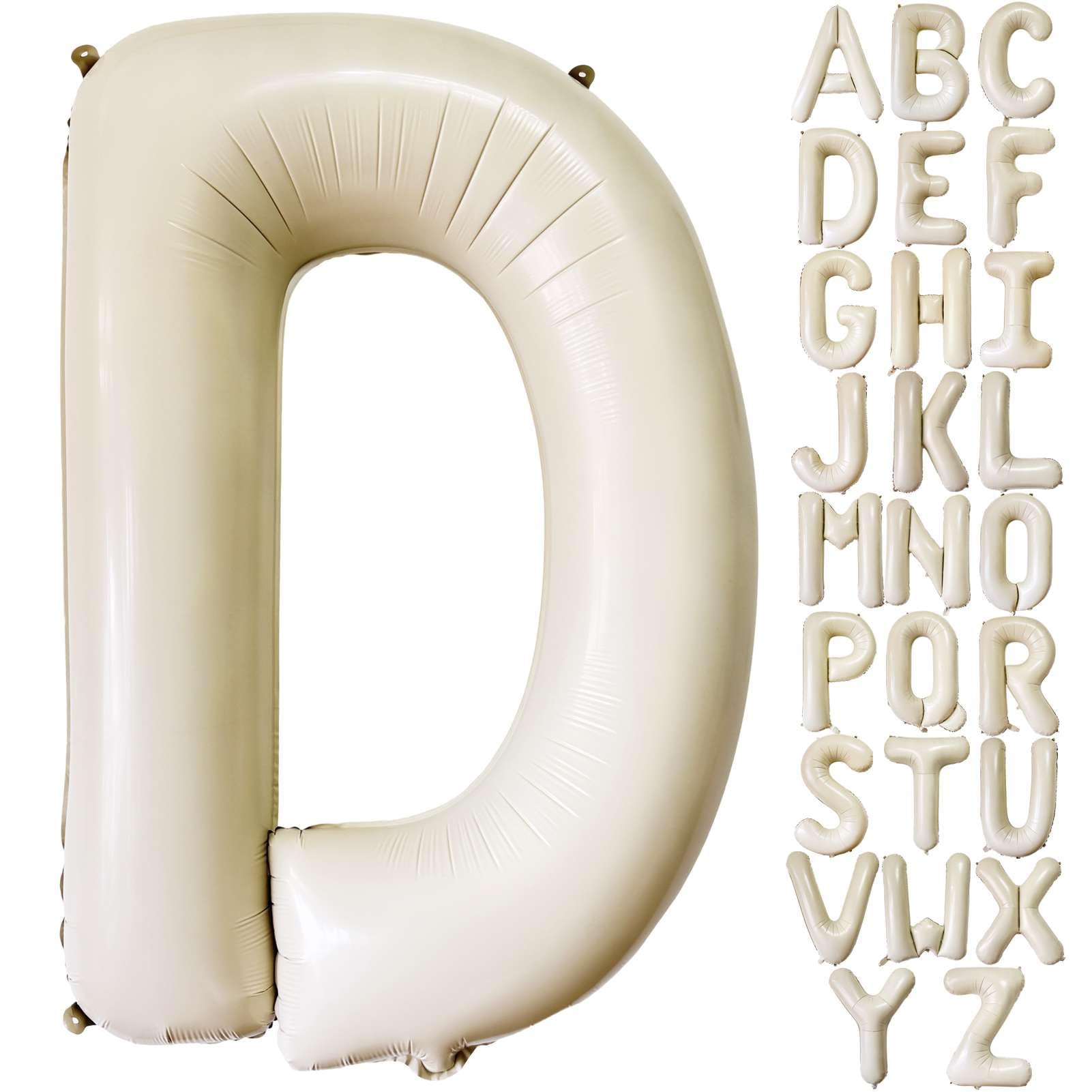 40" Cream Letter: D