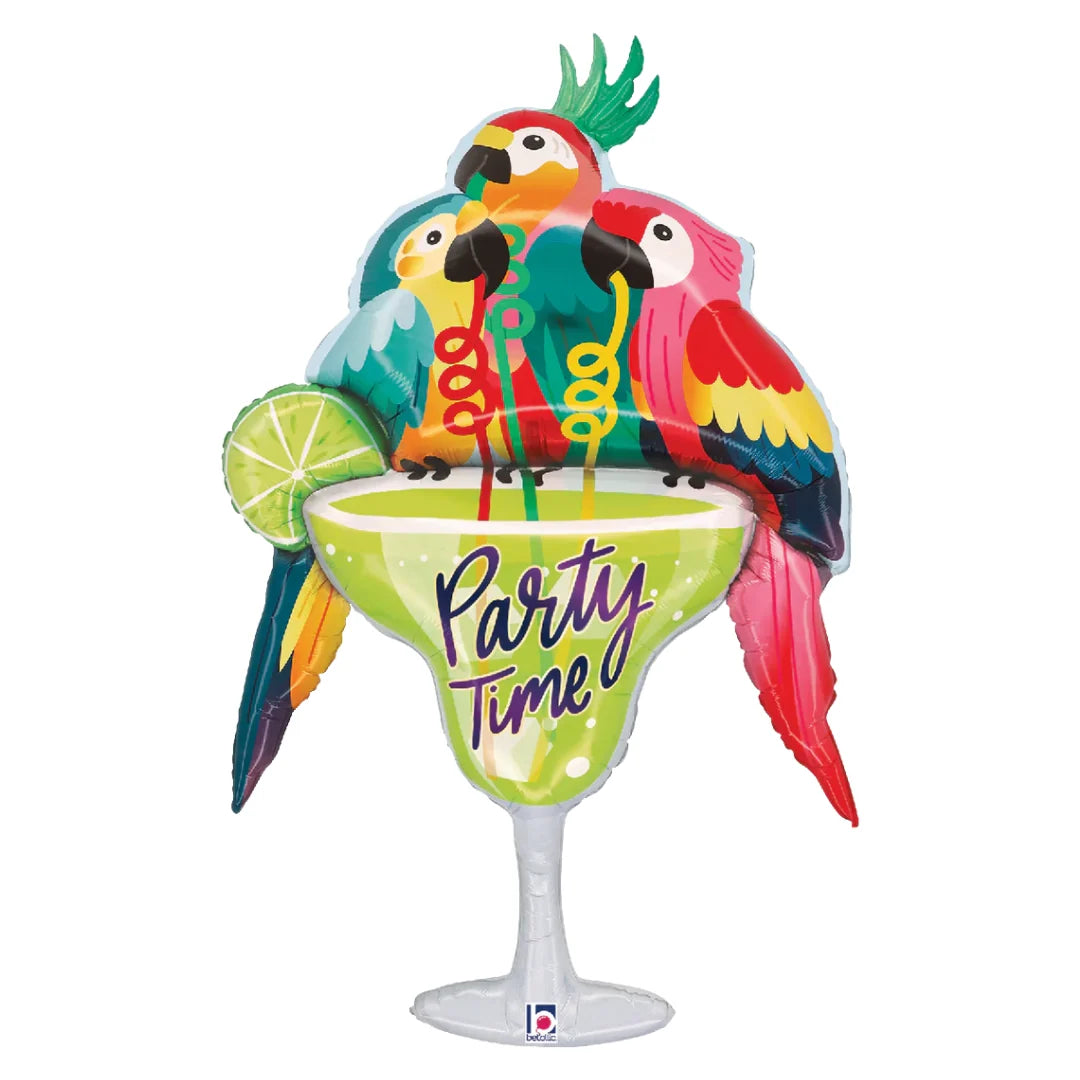44" Party Time Parrots