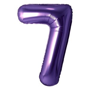 34" Purple Number 7 Airise