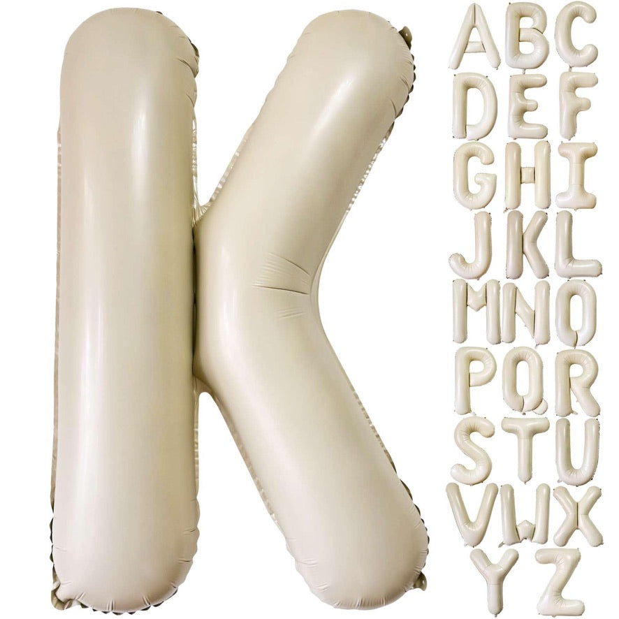 40" Cream Letter: K