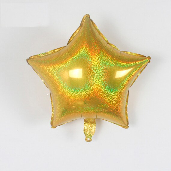 Lucky Foil: 18" Star Holographic Gold
