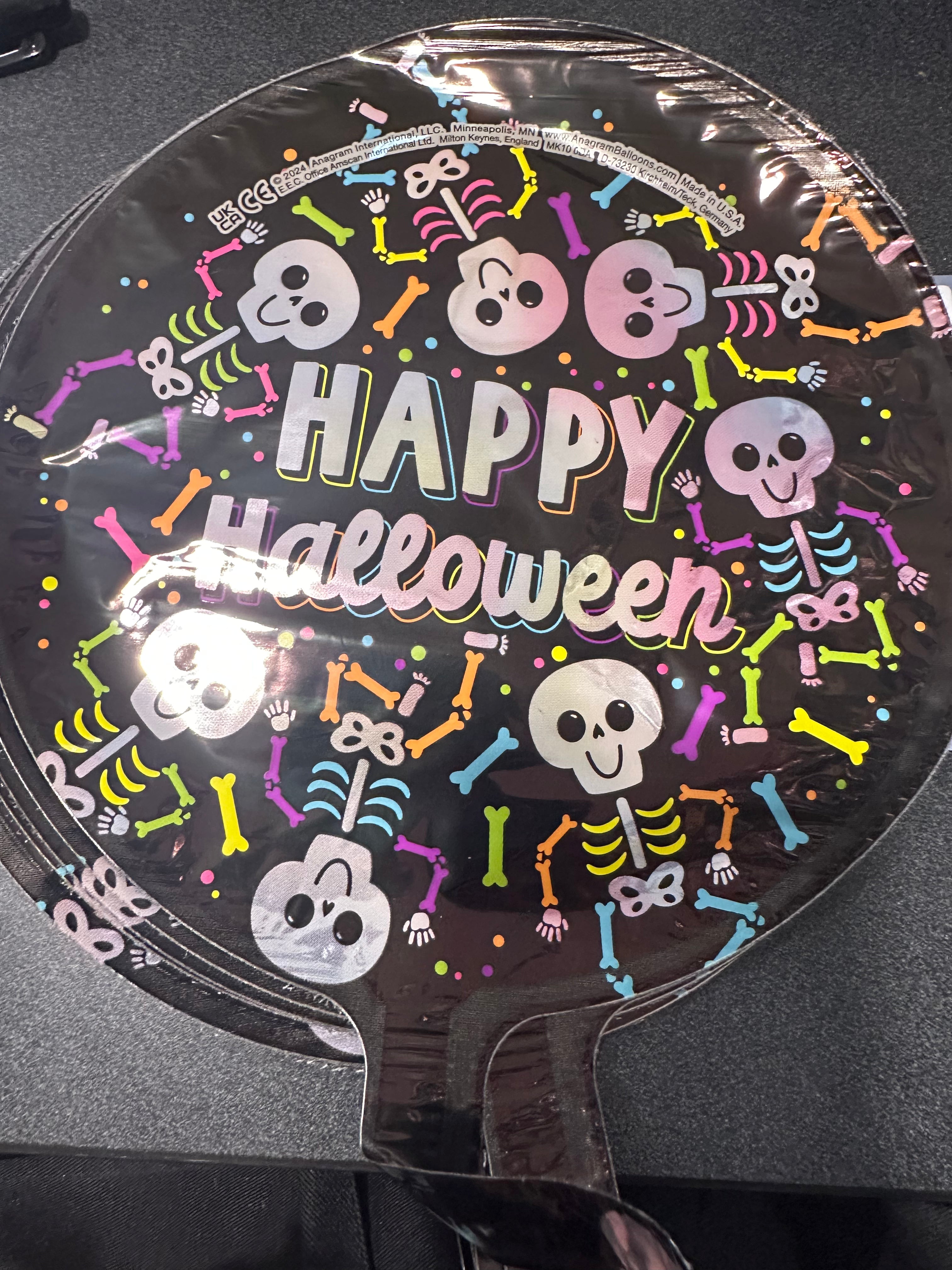 Mini Round Day of the dead happy halloween