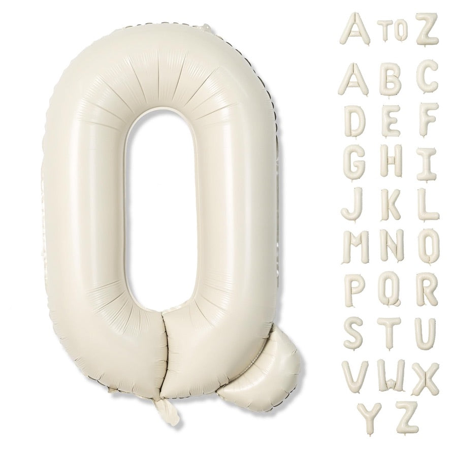 40" Cream Letter: Q