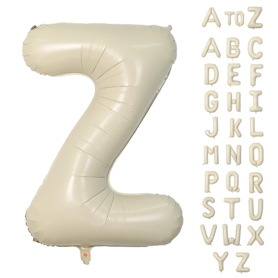 40" Cream Letter: Z