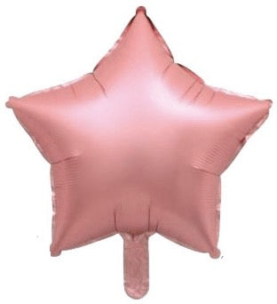 Lucky Foil: 18" Star Chrome Rose Gold