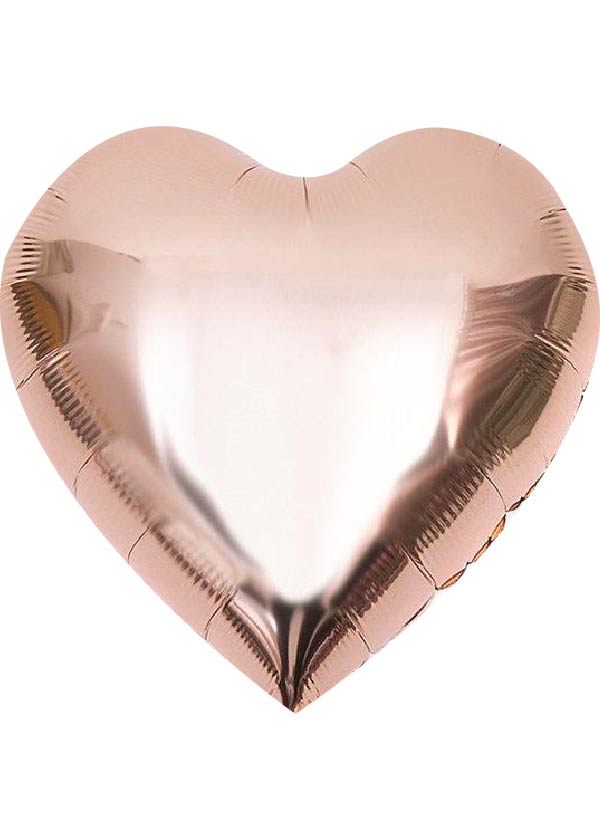 Lucky Foil: 24" Heart Rose Gold