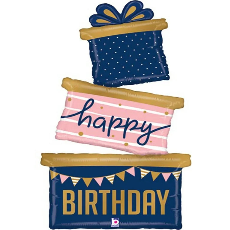 51" Navy Birthday Gift Trio