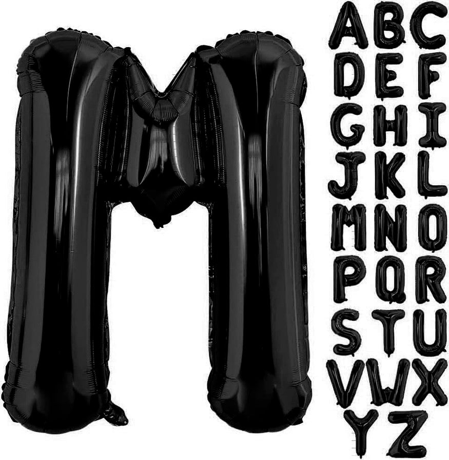40” Black Letters: M
