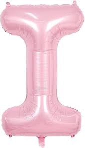 16” Baby Pink Letter: I
