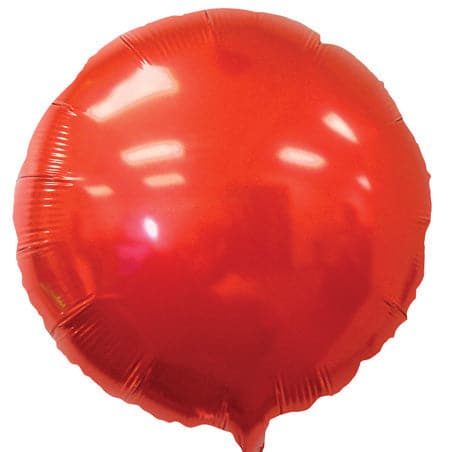 Lucky Foil: 18" Round Red