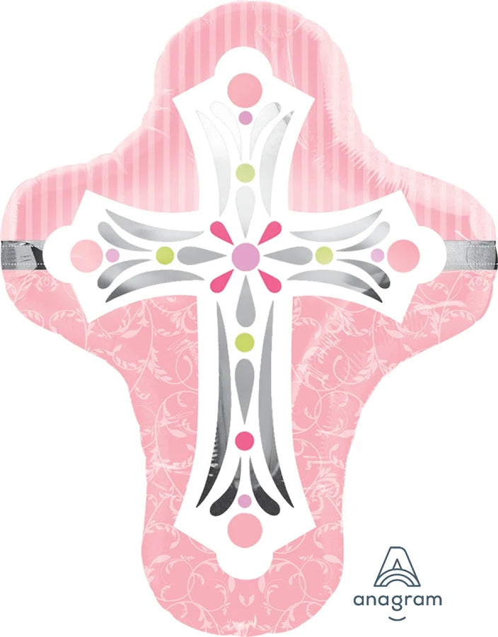 28" XL Pink Cross